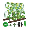 50"x48"Cucumber Trellis, Garden Arch Trellis for Climbing Plants Outdoor | Rustproof Metal Plant Support Vegetable Vine