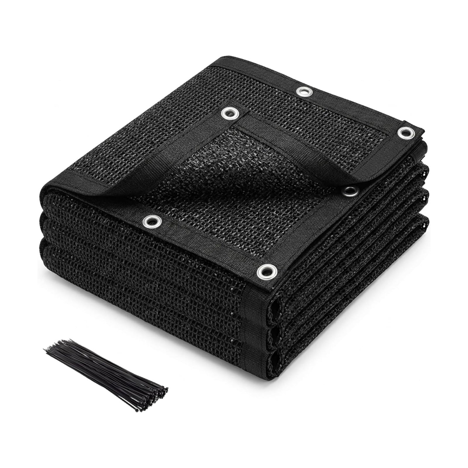 40% Garden Shade Cloth for Plants,8x10FT Sun Shade Protection | Heavy Duty Black UV-Resistant Shade Cloth with Grommets