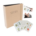 Seed Storage Binder – Garden Seed Organizer with 50 Sheet Protectors, 5 Dividers & Flap-Top Inserts - Stores 200 Seed