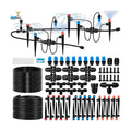 230FT Drip Irrigation System for Garden with 40 Nozzles & Emitters, Garden Watering System with 1/2" & 1/4" Tube and