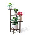 4 Tier Plant Stand Indoor, Wood Tall Corner Plant Display Shelf, Multi Tier Planter Holder Flower Rack Pot Stand For