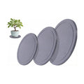 Drydiet 3 Pack Diatomaceous Earth Plant Saucer Set 6/8/10 Inch Quick Dry Absorbent Plants Tray Absorbing Plant Tray for