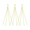 garini 3 Pack, 23 Inch Hanging Baskets Chain, Gold Hanging Chains with Hooks Flower Pot Chain Replacement Plant Hangers for Planters, Bird Feeders and Lanterns