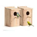 LEOSYY2 Pack Bird Houses for Outside with Clean-Out Door,Bird House Outdoor | Solid wood outdoor nesting boxes for