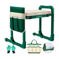 Saker Garden Kneeler and Seat Foldable Gardening Stool with Extendable Legs | Thickened Pad Tool/Storage Bag , Heavy