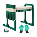 Saker Garden Kneeler and Seat Foldable Gardening Stool with Extendable Legs | Thickened Pad, Tool, Heavy Duty 400lbs