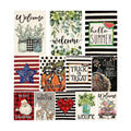 AVOIN colorlife Set of 12 Seasonal Holiday Garden Flags 12x18 Inch