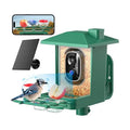 Bird Feeder with Camera Outdoor Solar: Smart Birdfeeder with AI Recognition - 2K HD Live Stream Video Camera for Outside Wild Birds Garden Decor - Bird Lover Gifts