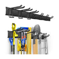 Garage Tool Organizer Wall Mount, Heavy Duty 48 Inches Garage Organization and Storage Racks for Yard Tools with 6