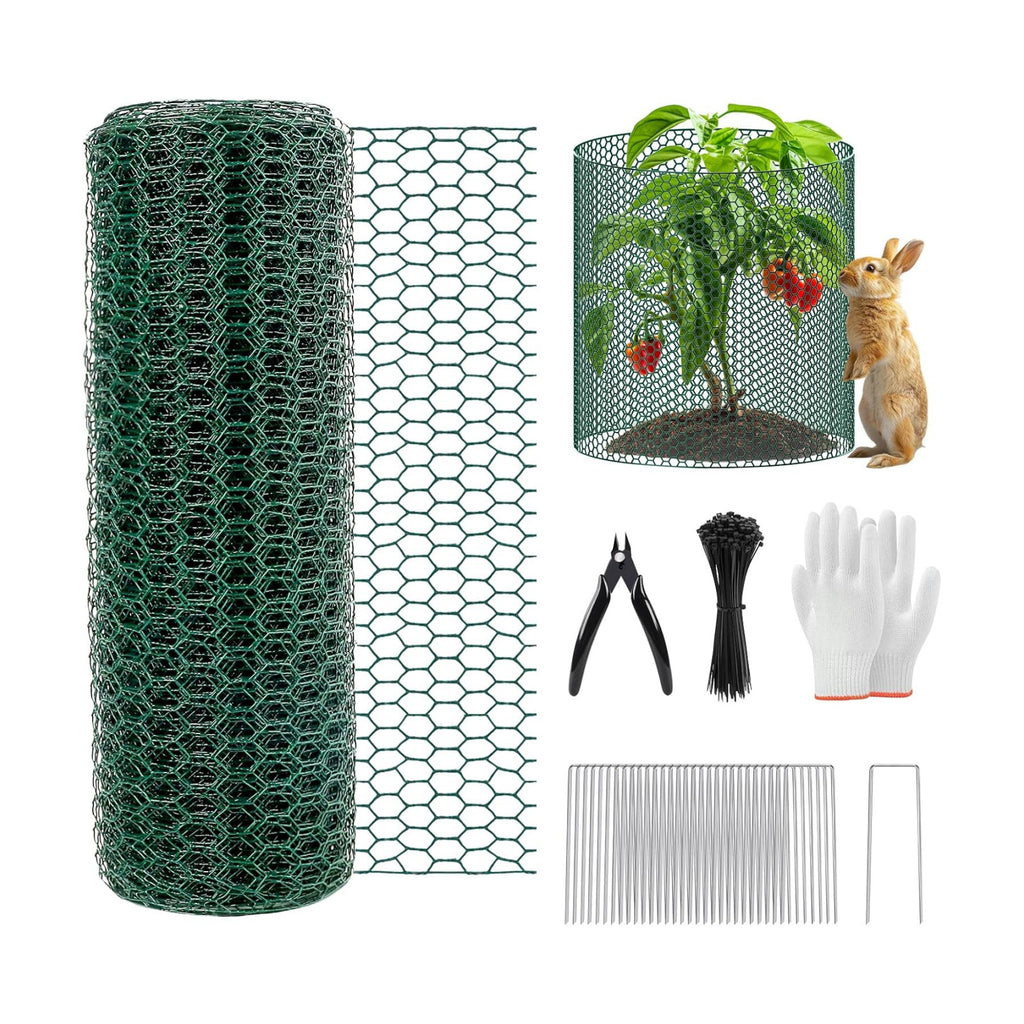 40Ft x 16In Plant Protectors from Animals, Plant Cages for Outdoor Plants | Wire Plant Protector, Thick Metal