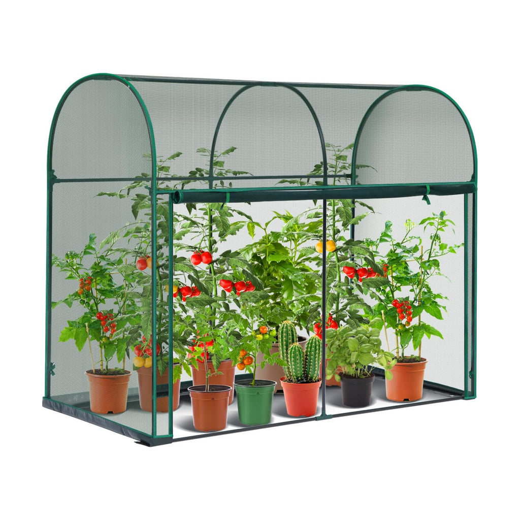 Ohuhu Crop Cages for Garden Plant: 6x3x5 Ft Tent Cage, Plant Netting Cover with Zipper, Garden Bed Cover, Plant Cover
