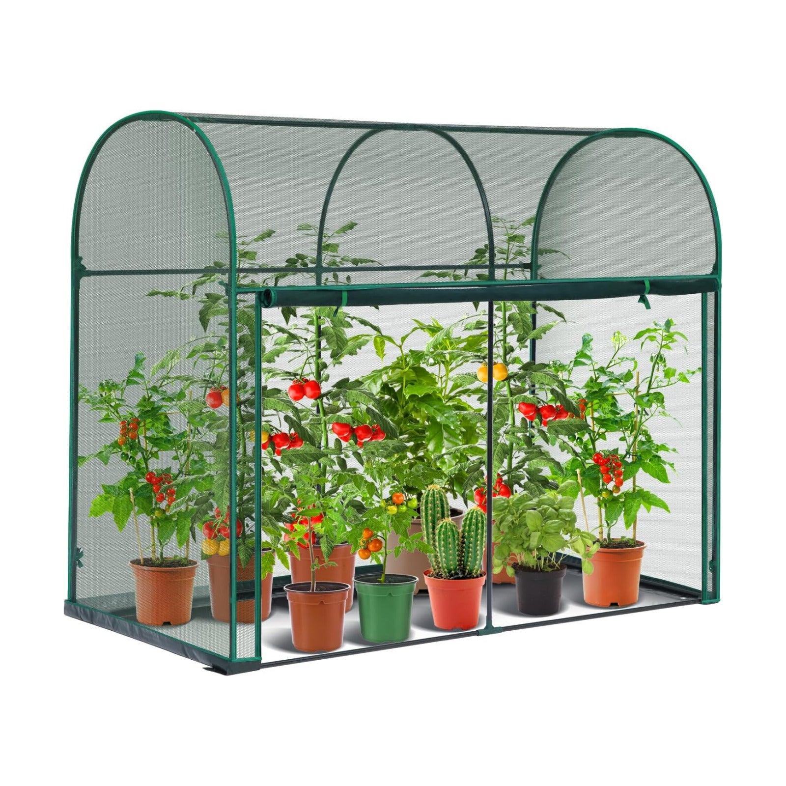 Ohuhu Crop Cages for Garden Plant: 6x3x5 Ft Tent Cage, Plant Netting Cover with Zipper, Garden Bed Cover, Plant Cover