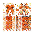 9 Rolls 45 Yards Fall Wired Ribbon for Wreaths Bows Crafts