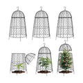 Chicken Wire Plant Covers,20×12.6in Large Size Rust-Proof Plant Cages for Outdoor Plants, Flip-top Design for Easy