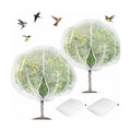 2Pcs 10X10ft Fruit Tree Netting Covers for Birds and Squirrels –Bird Nets for Fruit Trees with Zipper and Drawstring