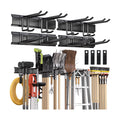 Garden Tool Organizer Wall Mount, 64 inches Tool Storage Rack with Adjustable Hooks, 600lbs Adjustable Heavy Duty Metal