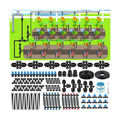 Pawfly 250 ft Drip Irrigation System, Quick-Connect Drip Irrigation Kit with 50ft 1/2" & 200ft 1/4" Tubing and