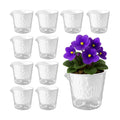 4 Inch Self Watering Plant Pots for Indoor Plants 10 Packs African Violet Pot, Self Watering Planters for Herb, Orchid