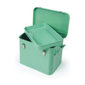 Luwint Seed Storage Organizer, Metal Saving Box Container with Removable Tray, Small Storage Box with Lid for Seeds