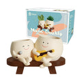 Smiley Face Planter Pot,Unique Double Head Guitar Singing Planter | with Drainage Hole Resin Cute Plant Pot,for Indoor