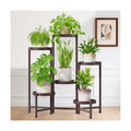 iDavosic.ly Plant Stand Indoor Outdoor, 6 Tier Metal Corner Shelf, Bronze | Tiered Flower Display Holder, Folding Multi