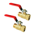 Garden Brass Shut Off Valve Ball Valves 3/4" GHT Hose Shut Off valve Hose Valves Big Fllow 2Pcs Long Handle