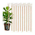 10pcs Electroculture Plant Stakes, 17'' Copper Coil Wire Antennas, Garden Stakes, Tensor Rings Kit, Copper Rods