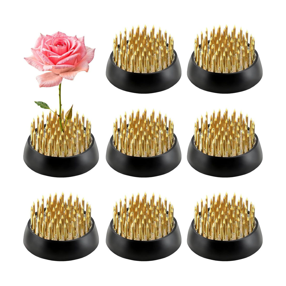 8Pcs Flower Frog for Arrangements Kenzan Ikebana Stem Holder