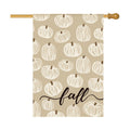 AVOIN colorlife Rustic Pumpkins Fall House Flag 28x40 Inch Outside Gray