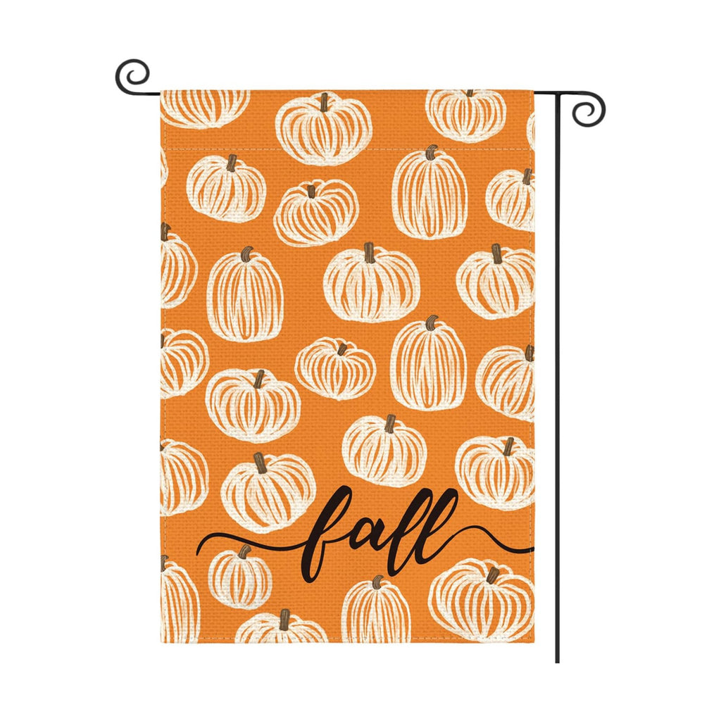 AVOIN colorlife Rustic Pumpkins Fall Garden Flag 12x18 Inch Outside Orange
