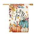 AVOIN colorlife Hello Fall House Flag 28x40 Inch Double Sided Outside