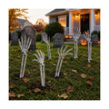 AOGU 6PC Skeleton Arm Stakes, Outdoor Halloween Decorations for Yard