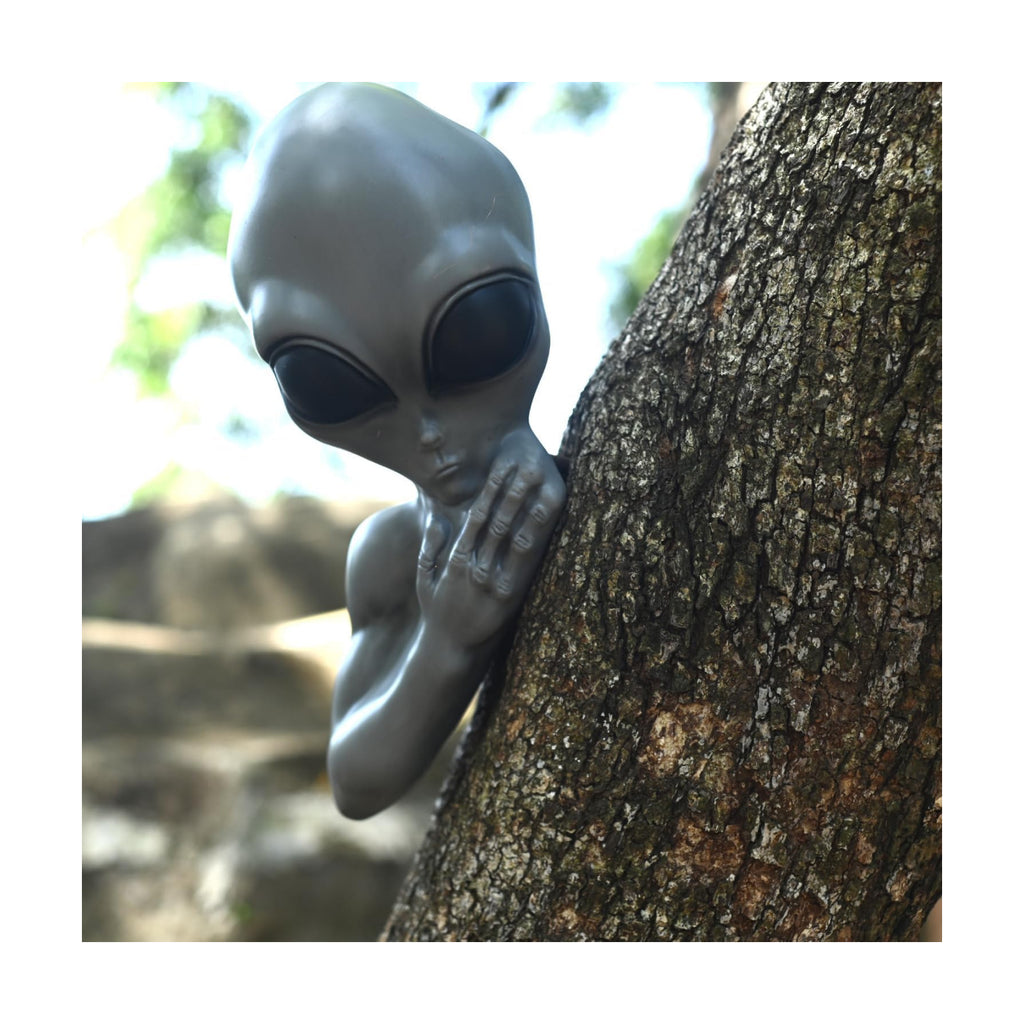 Seasons 14" Halloween Alien Tree Peeker for Outdoor Yard Garden Decoration
