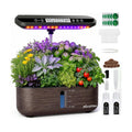 Hydroponics Growing System Kit, Indoor Herb Garden, 14 Pods Upgraded LCD Display, LED Grow Light Quiet Smart Water Pump