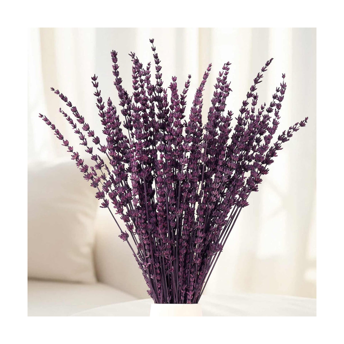 Dried Lavender Flowers, Preserved Purple Lavender Bundle, 15" -17" Natural Dried Flowers Bouquet for Wedding Vase Decor, Home Fragrance, Bathroom, Photo Props, Crafts, 70g (2.5oz)