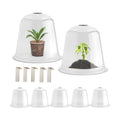 RooTrimmer 13 Inch Humidity Domes Garden Cloches for Plant Protection, Protectors from Animals, Garden Clear Plant