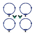 4 Pcs 360° Tree Water System Tree Root Watering Ring 13 Inch Circle Sprinkler Irrigation Slow Release Targeted Water