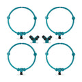 4 Pcs 360° Tree Water System Tree Root Watering Ring 13 Inch Circle Sprinkler Irrigation Slow Release Targeted Water