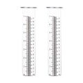 7'' Capacity Rain Gauge Replacement Tube Glass, 2 Pcs