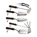 Garden Tool Set, 6PCS Heavy Duty Stainless Steel Gardening Hand Tools with Ropes, Includes Hand Cultivator Shovel