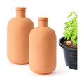 2pcs 10 * 5 * 5in Ollas Plant Watering Globes 61oz Terracotta Watering Pot Watering Bulbs for Outdoor and Indoor Plants