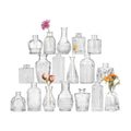 Fixwal 18 Pack Small Bud Vases for Centerpieces, Clear Vases for Flowers