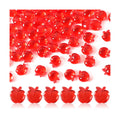 120pcs Red Apple Decor Acrylic Crystals Gems for Vase Filler