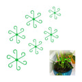 6pcs Climbing Houseplant Stem Supports,Plant stem Support Indoor Outdoor Use,Stem Hook Growth Accessories for Plant Garden, Promotes Upright Growth and Airflow(Green)