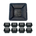 8 Pcs 9 Inch Pond Plant Baskets for Plants Hydroponics Net Pots Water Garden Plant Pots Black Plastic Pond Basket