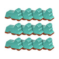 Kigeli 12 Pcs Resin Pot Feet for Outdoor Planters 3 Inch Long 1.5 Inch Tall Flower Handmade Elevator Plant Feet Frost