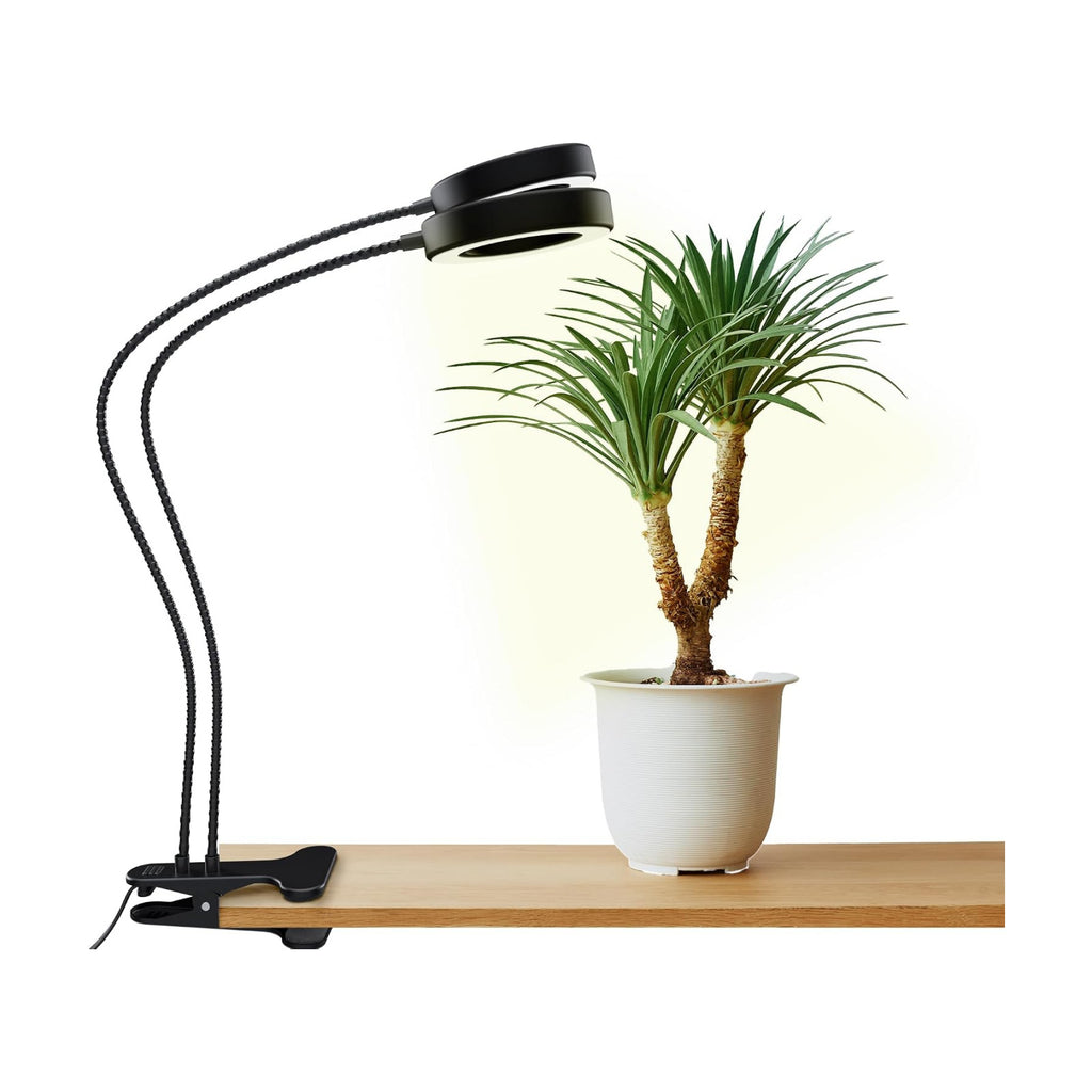 OSANI LED Grow Light 24" Gooseneck Long Arm Grow Lights for Indoor Plants, 48" Wide Coverage, 6000K Full Spectrum with