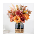 Leftover Fake Fall Flowers in Vase,Artificial Flowers with Vase,Centerpiece Table Decorations,Fall Centerpieces for Tables,Fall Kitchen Decor,Fall Flower Arrangements,Home Decor Living Room