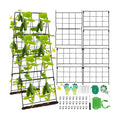 Cucumber Trellis for Raised Bed A Frame Metal Garden Trellis for Climbing Plants Outdoor, 42 x 16IN Foldable Coated