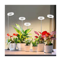 Kullsinss 3.5in Small Grow Lights for Indoor Plants, 48 LEDs Full Spectrum | White Plant Light with Base, Timer &